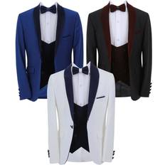 Sirri Boys Slim Fit 3 Piece Tuxedo Suit - Corduroy Velvet