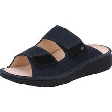 Herren - Nubukleder Slides Finn Comfort Pantoletten blau Herren