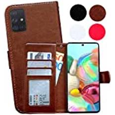 Stargadgets Schützen Sie Ihre Samsung A71 Ledertasche Schwarz