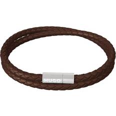 HUGO Doublebraid 10253573 Bracelet Braun Mann