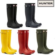 Gummistøvler på tilbud Hunter Original Tall Sko Boots - Black/Female