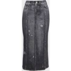 Acne Studios Skirts Acne Studios Gray Printed Maxi Skirt - CHF Vintage Black