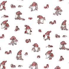 Hemtextil Arvidssons Textil Nisses Luva Vit Tyg Metervara Vit