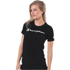 Champion Dame T-skjorter Champion Crewneck T-Shirt Black Female