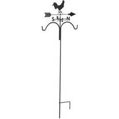 Panacea Rooster Double Weathervane Shepherd Hook Bird Feeder 213 cm - One Size