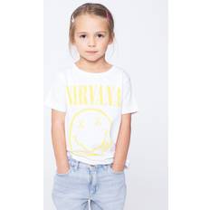 Kids T-Shirt Yellow Happy Face - White