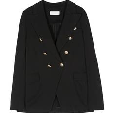 Women - XXS Suits Circolo 1901 Oxford Double-Breasted Jacket - Black