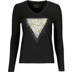 Guess Tops Guess Black Cotton Tops and T-Shirt - Black