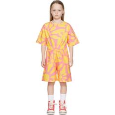 Gelb Jumpsuits Marni Playsuit Blumen-Print Kinder Baumwolle Gelb