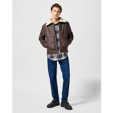 Wrangler Herren Oberbekleidung Wrangler Aviator Jacket Braun Mann