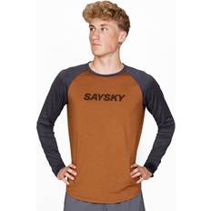 Saysky Herre Tøj Saysky Logo Pace Long Sleeve - Orange