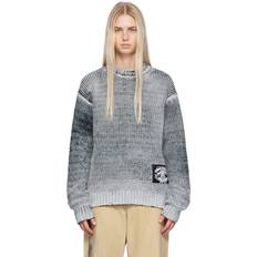 Acne Studios Pullover Acne Studios Black & White Logo Patch Sweater