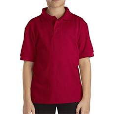 Dickies Boy's Short Sleeve Pique Polo - English Red