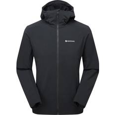 Montane Outdoor Jackets Montane Khamsin Hooded Softshell Jacket - Black Mens