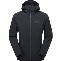 Montane Jakker Montane Mens Khamsin Hooded Kombi Af Fleece Og Softshell - Black