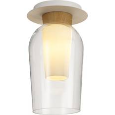 MANTRA Nora White/Transparent Ceiling Flush Light 50.8cm