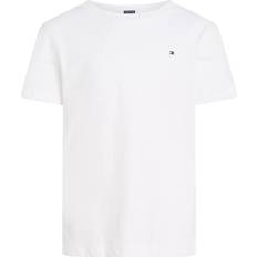 Tommy Hilfiger White T-shirts Tommy Hilfiger Basic Cotton Flag Logo T-Shirt - Bright White