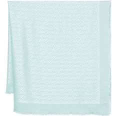 Silk Accessories Fendi FF-Jacquard Scarf - Women - Clear Blue