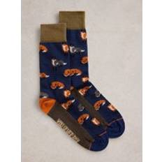 Silver Socks White Stuff Silver Fox Ankle Sock - Navy