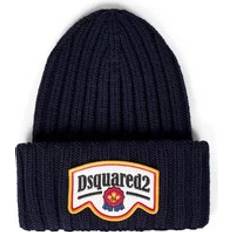 DSquared2 Asusteet DSquared2 Blå Ull Ribbet Lue - Blue