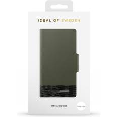 Ideal of Sweden Apple iPhone 13 mini Covers med kortholder Ideal of Sweden Unity Wallet iPhone 13 Mini Metal Woods