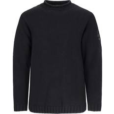 C.P. Company Clothing C.P. Company Black Embroidered-Logo Sweater - 999