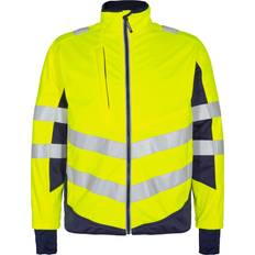 Engel Engel Safety softshelljacka, Gul/Blue Ink