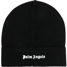 Palm Angels Unisex Accessories Palm Angels logo-embroidered beanie - men - Black