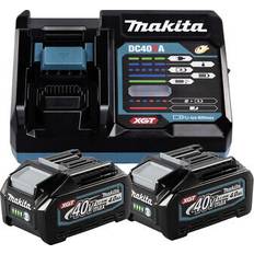 Makita Startset XGT DC40RA/2xBL4040 191L77-9