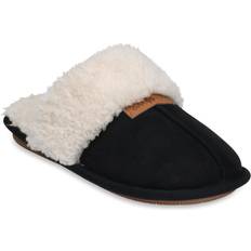 Foam Slippers GaaHuu Women's Memory Foam Scuff Slipper - Smooth Black