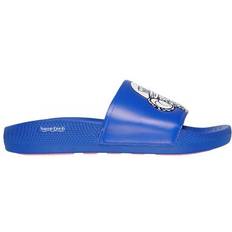 Skechers Men Slides Skechers Snoop Dogg Low Slider - Bombay Pop Slide Sandals - Men's Blue