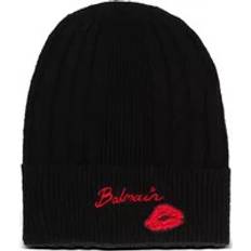 Beanies Balmain Cashmere And Wool Kiss Beanie - Black