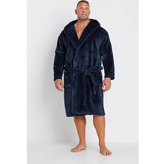 Fleece Underwear BadRhino Honeycomb Fleece Dressing Gown - Blue Men