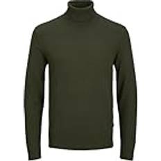 Jersey de cuello alto - Verde Suéteres Jack & Jones Jersey 'JJEEMIL' Oliva