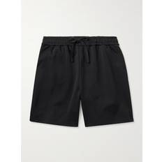 Gucci Shorts Gucci Straight-Leg Logo-Appliquéd Piqué Drawstring Shorts - Men - Black