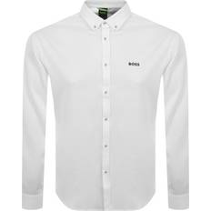 Green Shirts BOSS Regular-Fit Stretch Shirt - White