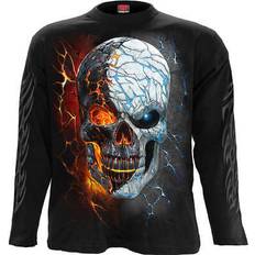 Clothing Spiral Divided Soul Long-sleeve Shirt - Black