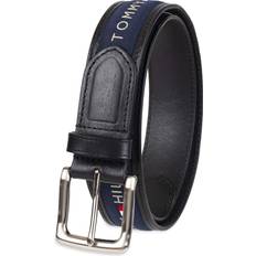 Tommy Hilfiger Green Belts Tommy Hilfiger Ribbon Inlay Belt - Black/Navy