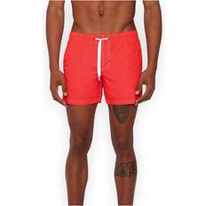Sundek Iconic Taffeta Stretch Waist Swim Trunks - Orange
