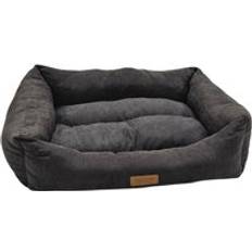 Pets Luxury Dog Lounger Bed - Charcoal Medium - One Size