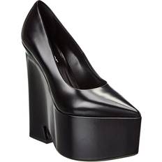 Versace Heels & Pumps Versace Tempest Leather Platform Pump - Black