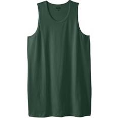 6XL - Women Tank Tops KingSize Shrink-Less Lightweight Longer-Length Tank - Men's