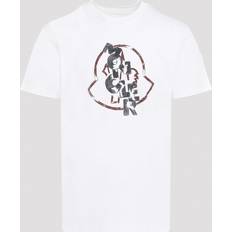 Moncler T-Shirts Moncler T-skjorte med logo - White