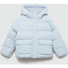 Mango Girls Padded Coat - Light Blue