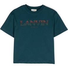 Lanvin Rubberised-Logo T-Shirt Kids - Blue