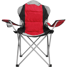 Boom Foldable Heavy Duty Camping Chair Red (1)