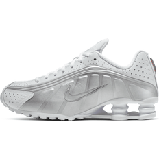 Nike Shox R4 White Metallic Silver Women's