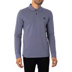 Timberland Polos Timberland Slim Longsleeved Millers River Pique Polo Shirt - Blue