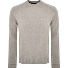 Barbour Grangetown Crew Neck Jumper - Light Grey