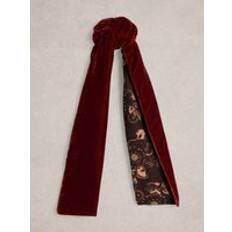 Orange Scarfs White Stuff Velvet Printed Scarf - Dark Orange